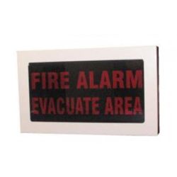 Faceplate - "FIRE ALARM - EVACUATE AREA"