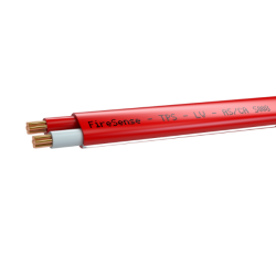 Flat White Stripe TPS - 1.50mm 2 Core (500m)