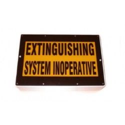 Weatherproof Warning Sign - "System Inoperative" - Complete